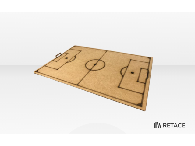 Imagem da quadra de futsal.